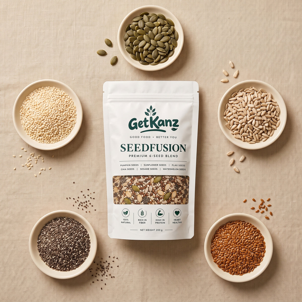 GetKanz SeedFusion – Premium 5-Seed Blend